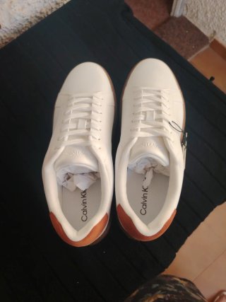 Zapatillas Calvin Klein Blancas y Marrones