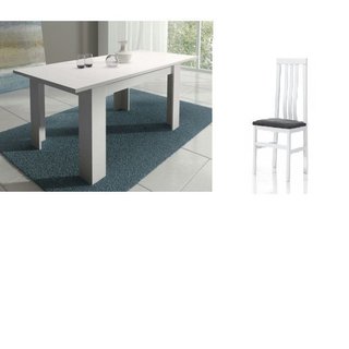 Mesa comedor extensible corfu 140 a 200 cm nuev