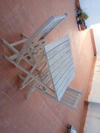 Mesa y Sillas de Jardín Plegables