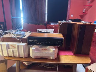 Tocadiscos + Amplificador Radio + Altavoces