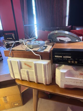 Tocadiscos + Amplificador Radio + Altavoces