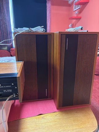 Tocadiscos + Amplificador Radio + Altavoces