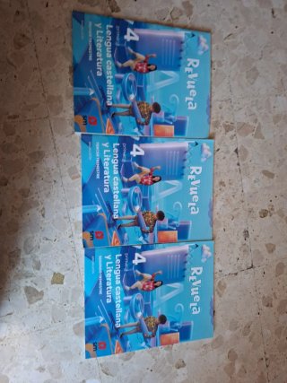Tres libros. Revuela. Lengua 4 de primaria