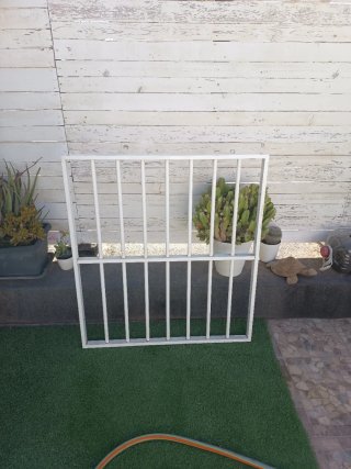 3 Rejas de aluminio blancas