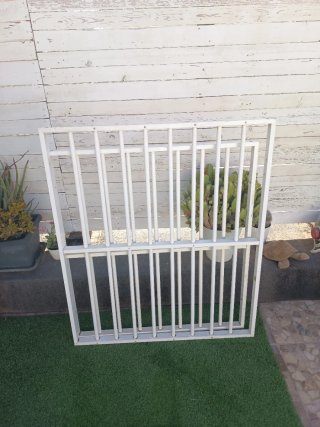 3 Rejas de aluminio blancas