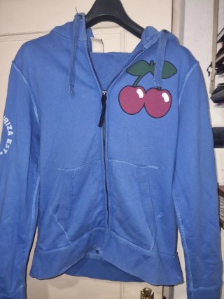 Sudadera Pacha Ibiza Azul con Cerezas