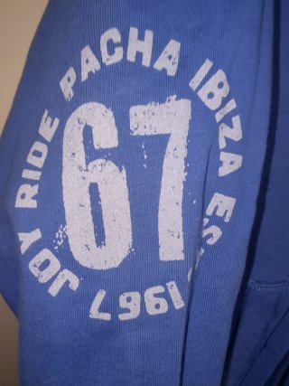 Sudadera Pacha Ibiza Azul con Cerezas