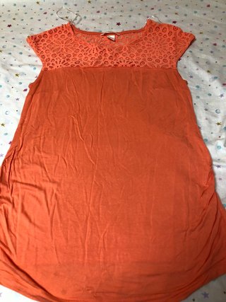 Camiseta M H&M Premamá Naranja