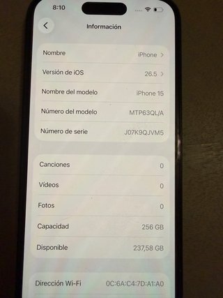 iPhone 15 256GB