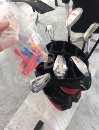 Set de palos de golf con mochila