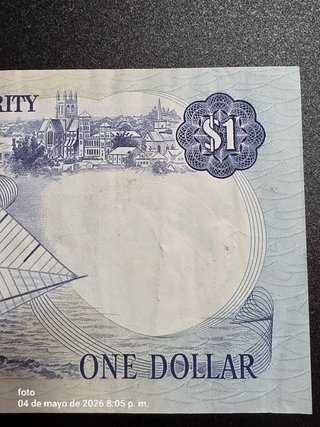 Billete  1 Dollar 1982 Queen Elizabeth II