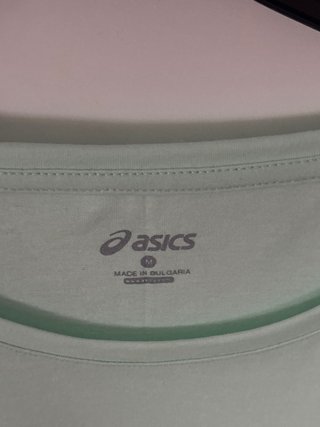 Camiseta deportiva Asics azul verdoso M Mujer