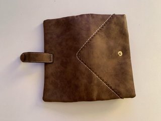 Cartera Monedero Cuero Marrón
