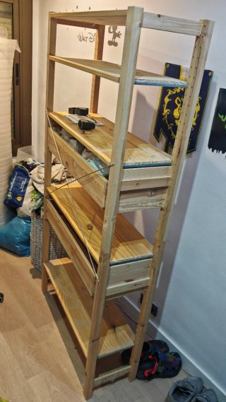 Estantería IKEA IVAR con cajones