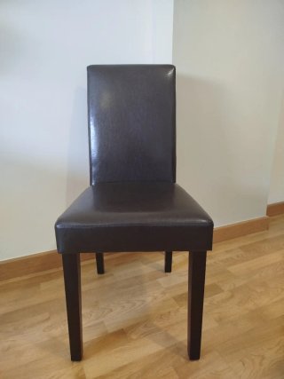 Lote 6 Sillas Polipiel Wengue