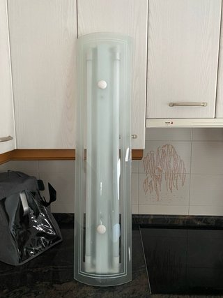 Lámpara de techo moderna cristal y plástico