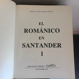 El Romanico en Santander - 2 Tomos