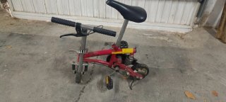 Mini Bicicleta Roja Plegable