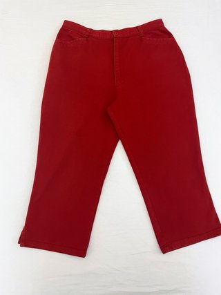 Pantalón pirata vintage rojo