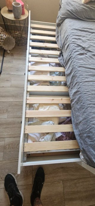 Sofá Cama Blanco con Cajones