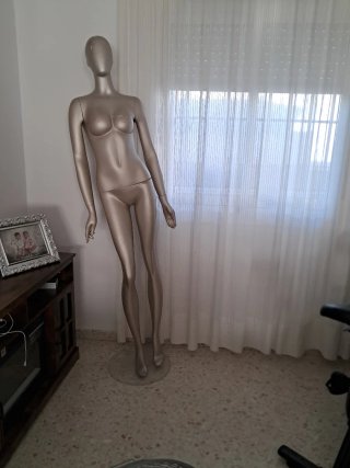 Maniquí Mujer Cuerpo Entero Dorado/Plateado
