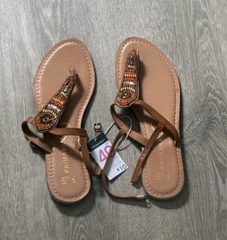 Sandalias Primark Talla 40 Adornadas