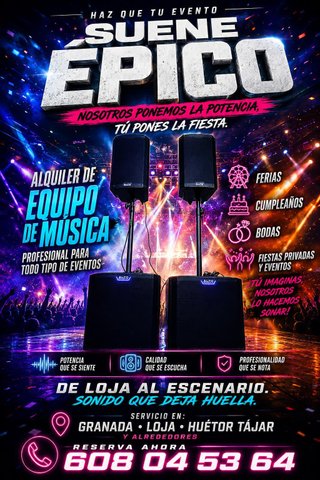 Alquiler de equipo de musica para eventos