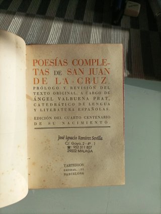 Poesías completas San Juan de la Cruz