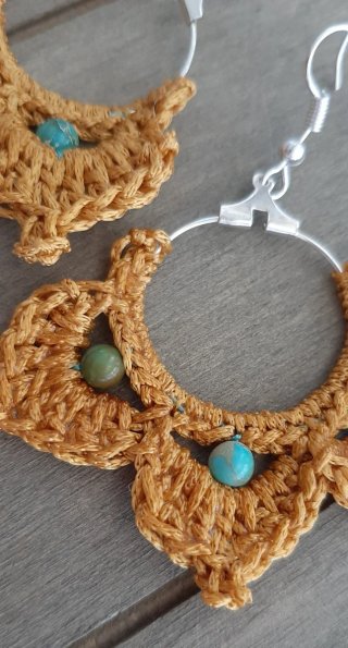 Pendientes a crochet