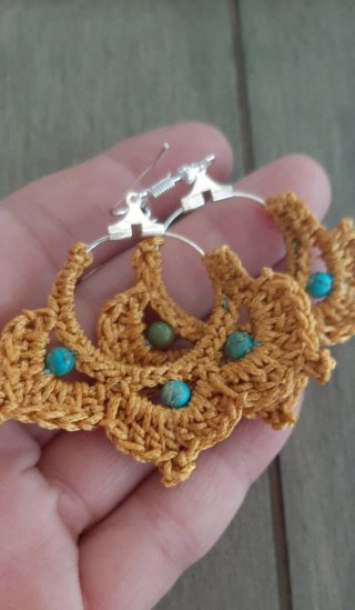 Pendientes a crochet