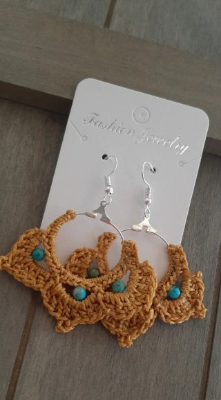 Pendientes a crochet