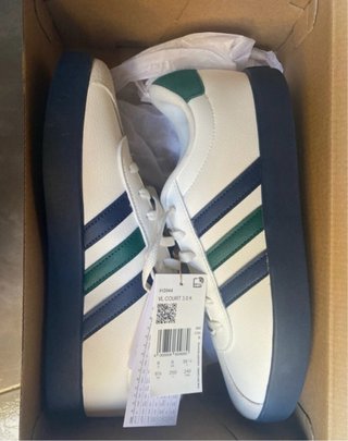 Zapatillas Adidas VL Court 3.0 Blancas y Verdes
