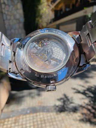 Orient Star Reloj Azul y Plateado