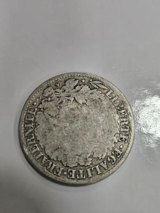 Moneda Plata 1 Franc Cérès Francia
