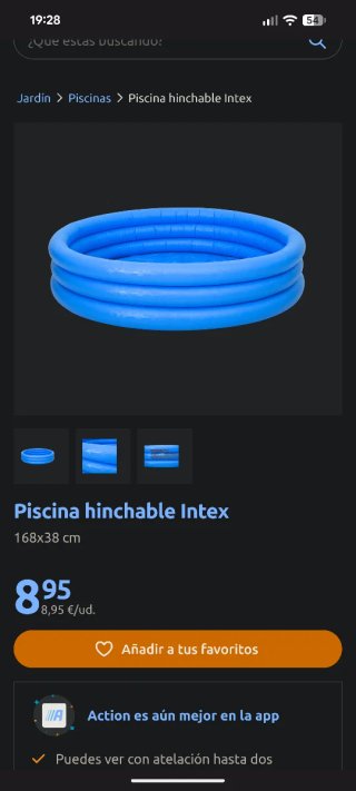 Piscina infantil hinchable azul