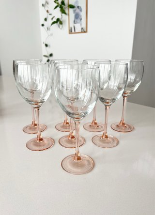 Set 8 copas Luminarc Francia 80s