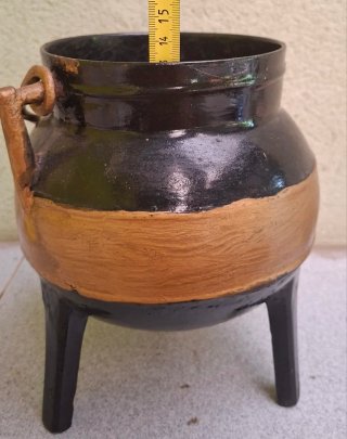 Pote/Cazuela Gallega Negra y Dorada
