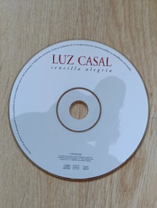 CD Luz Casal - Sencilla Alegría