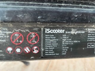 Patinete Eléctrico iScooter 1800km
