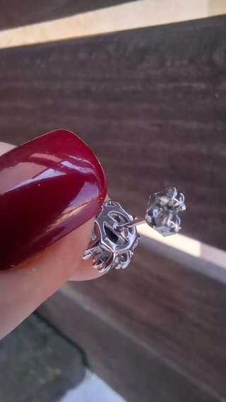 Pendientes Moissanita Negra y Blanca GRA