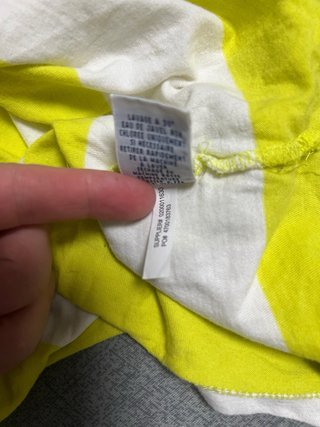 T-shirt Ralph Lauren a righe S Bianco Giallo
