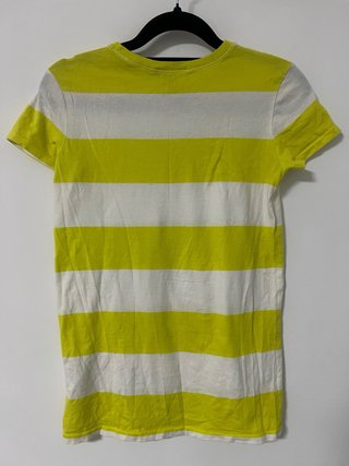 T-shirt Ralph Lauren a righe S Bianco Giallo