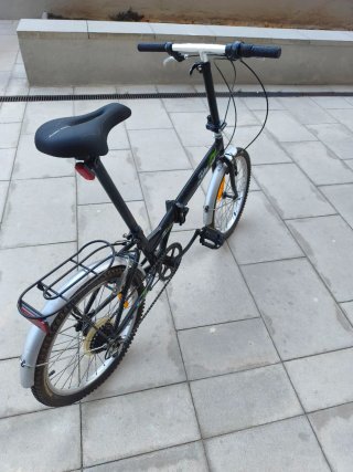 Bicicleta Plegable Negra