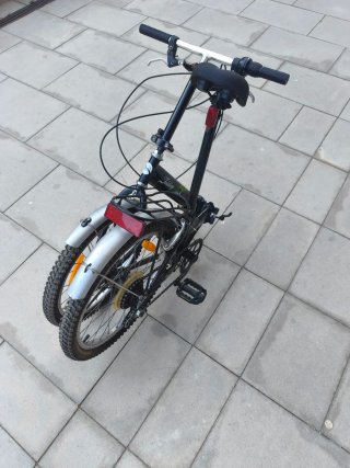 Bicicleta Plegable Negra