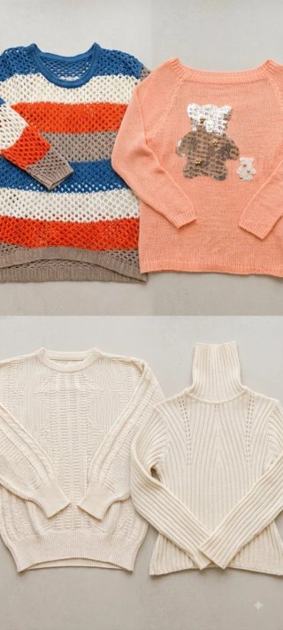 Lote 4 jerseys de invierno