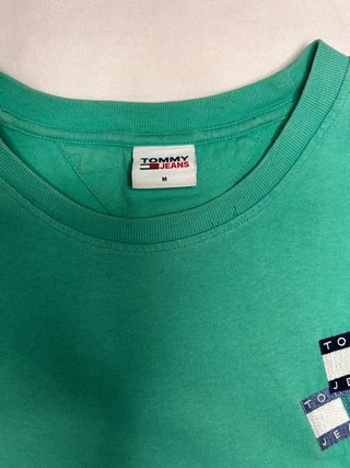 Tommy Jeans Embroidered Logo T-Shirt Mint Green