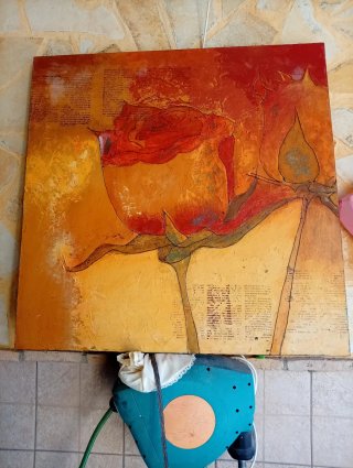 Cuadro Pintura Relieve Papel Texturizado
