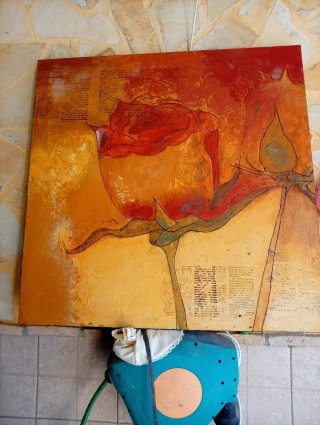 Cuadro Pintura Relieve Papel Texturizado