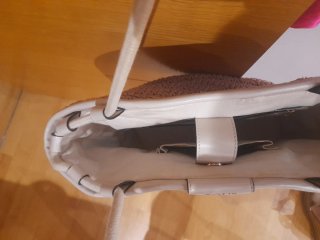 Bolso Tous rosa y blanco