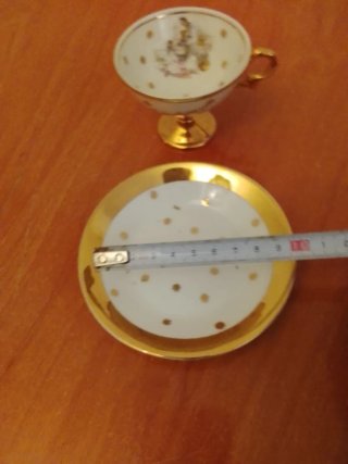 Taza y platillo comunión vintage